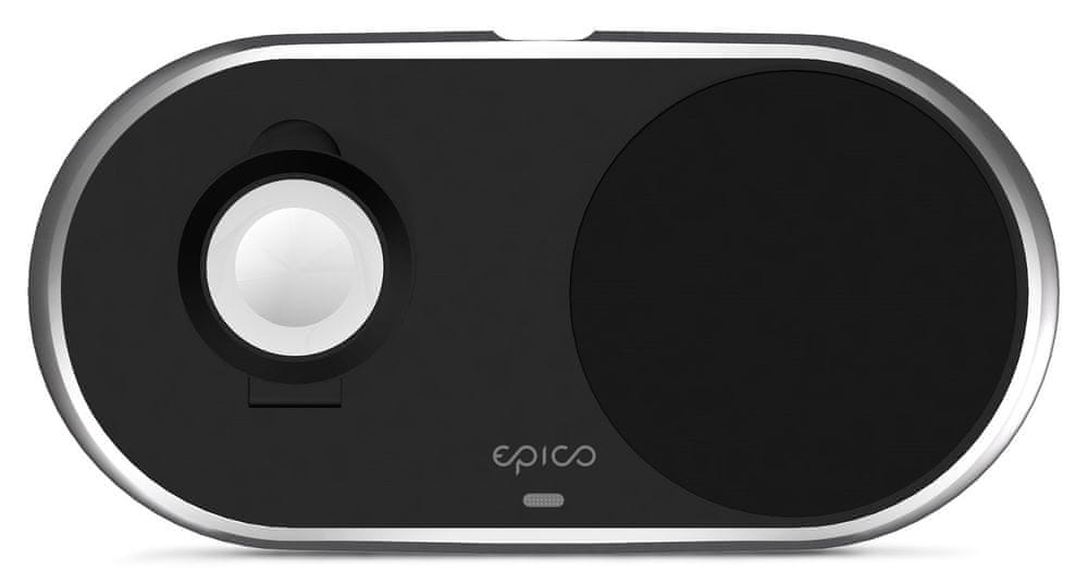 EPICO Wireless Charging Base (for Apple Watch & iPhone) Metal 9915111300031 čierna